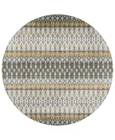 Addison Bravado Outdoor Washable ABV31 8' x Round Area Rug