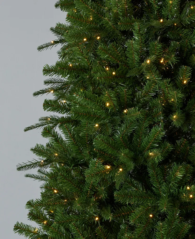 Seasonal Valley Pine 7' Pe, Pvc Tree, 1020 Tips, 350 Warm Led Lights
