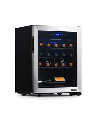 Newair Freestanding Bottle Compressor Wine Fridge in Stainless Steel