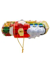 Kurt Adler 6" Bellissimo Glass Santa with Train Ornament