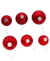 Kurt Adler 60-80 mm Glass Shiny and Matte Mercury Ball Ornaments, 20 Piece Set