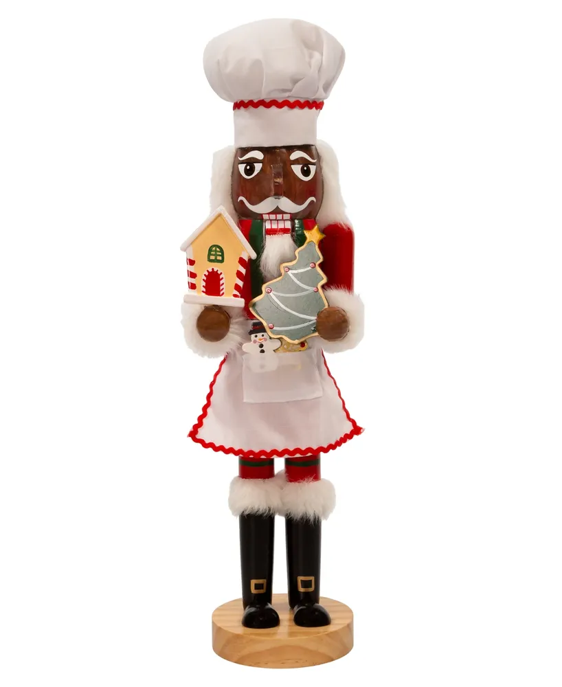 Kurt Adler 15" Wooden Chef Nutcracker