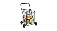 Portable Folding Shopping Cart Utility for Grocery Laundry