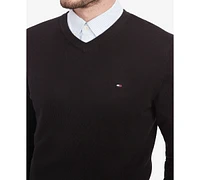 Tommy Hilfiger Men's Essential Solid V-Neck Sweater