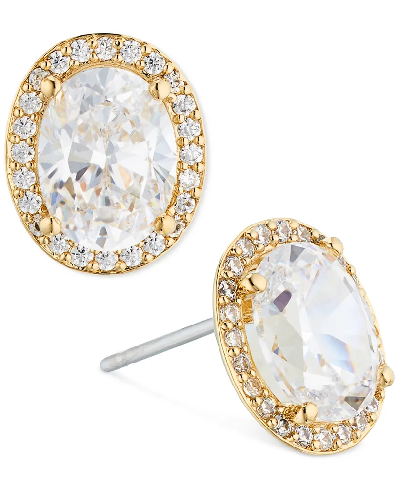 Eliot Danori Crystal Halo Stud Earrings