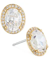 Eliot Danori Crystal Halo Stud Earrings