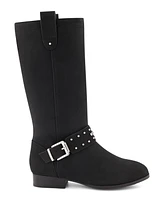 Dkny Little Girls Ellie Studded Strap Tall Riding Boots