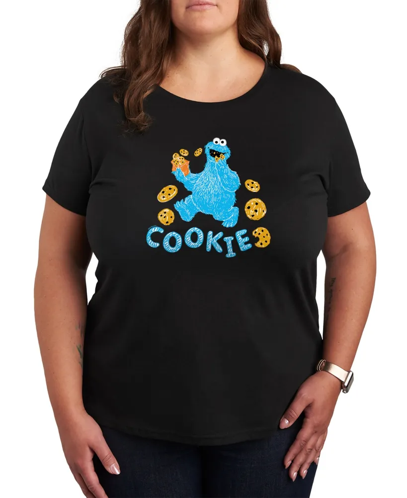 Hybrid Apparel Trendy Plus Cookie Monster Graphic T-shirt