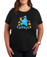 Hybrid Apparel Trendy Plus Cookie Monster Graphic T-shirt