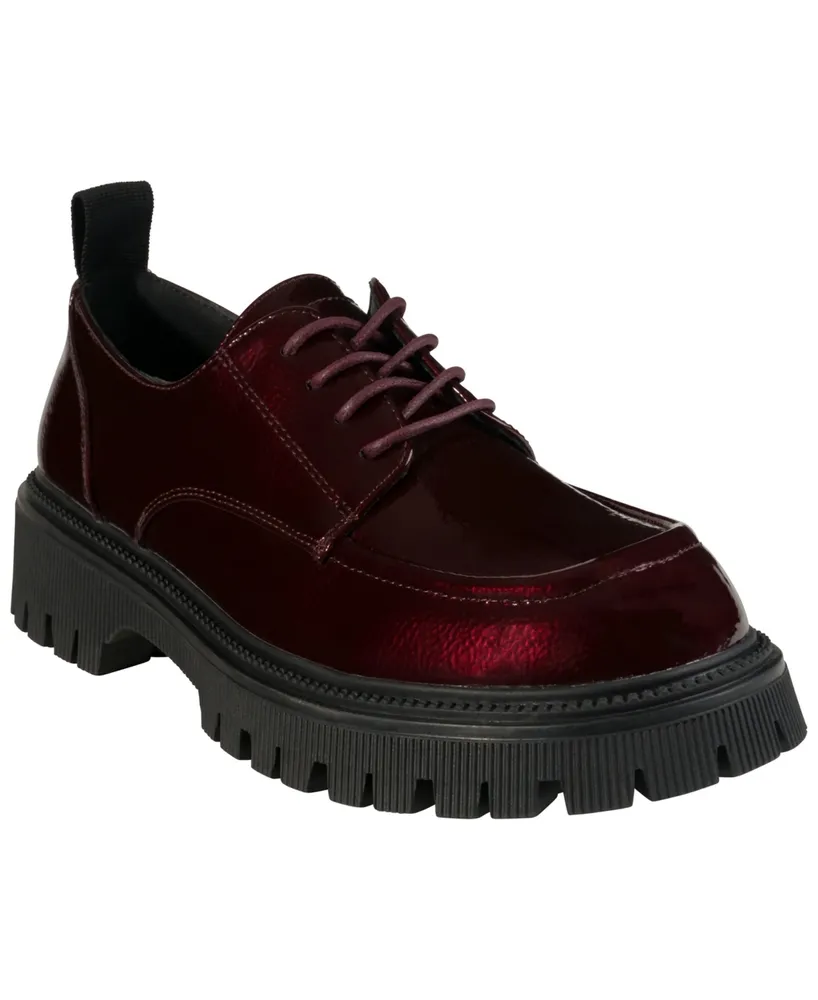 Gc Shoes Women's Drew Lace Up Lug Sole Oxford Loafers
