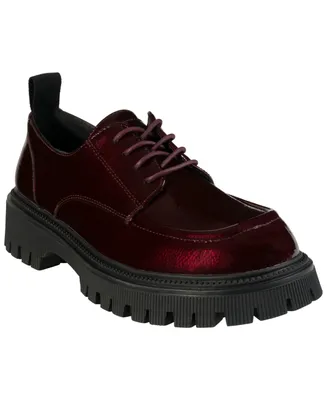 Gc Shoes Women's Drew Lace Up Lug Sole Oxford Loafers
