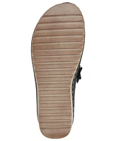 Gc Shoes Women's Krista Perforated Flower Wedge Mules