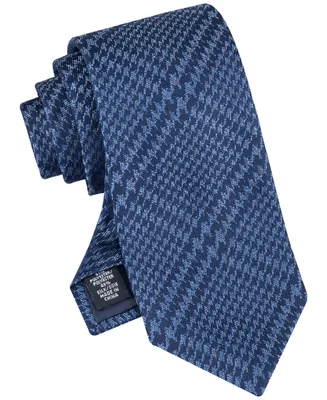 Tommy Hilfiger Men's Large Houndstooth Plaid Tie