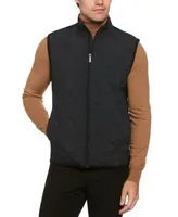 Perry Ellis Men's Onion Quilted Full Zip Vest
