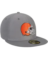 Men's New Era Graphite Cleveland Browns Storm 59FIFTY Fitted Hat