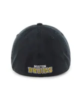 Men's '47 Brand Black Boston Bruins Classic Franchise Flex Hat