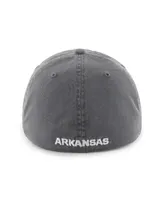 Men's '47 Brand Charcoal Arkansas Razorbacks Franchise Fitted Hat