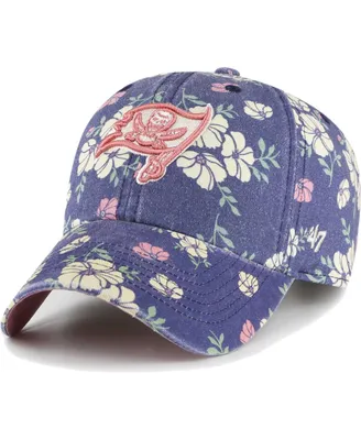 Women's '47 Brand Navy Tampa Bay Buccaneers Primrose Clean Up Adjustable Hat