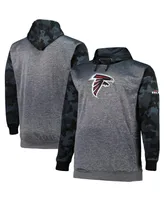 Men's Fanatics Heather Charcoal Atlanta Falcons Big and Tall Camo Pullover Hoodie