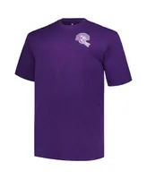 Men's Profile Purple Minnesota Vikings Big and Tall Two-Hit Throwback T-shirt