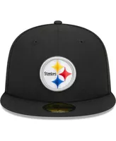 Men's New Era Black Pittsburgh Steelers Camo Undervisor 59FIFTY Fitted Hat