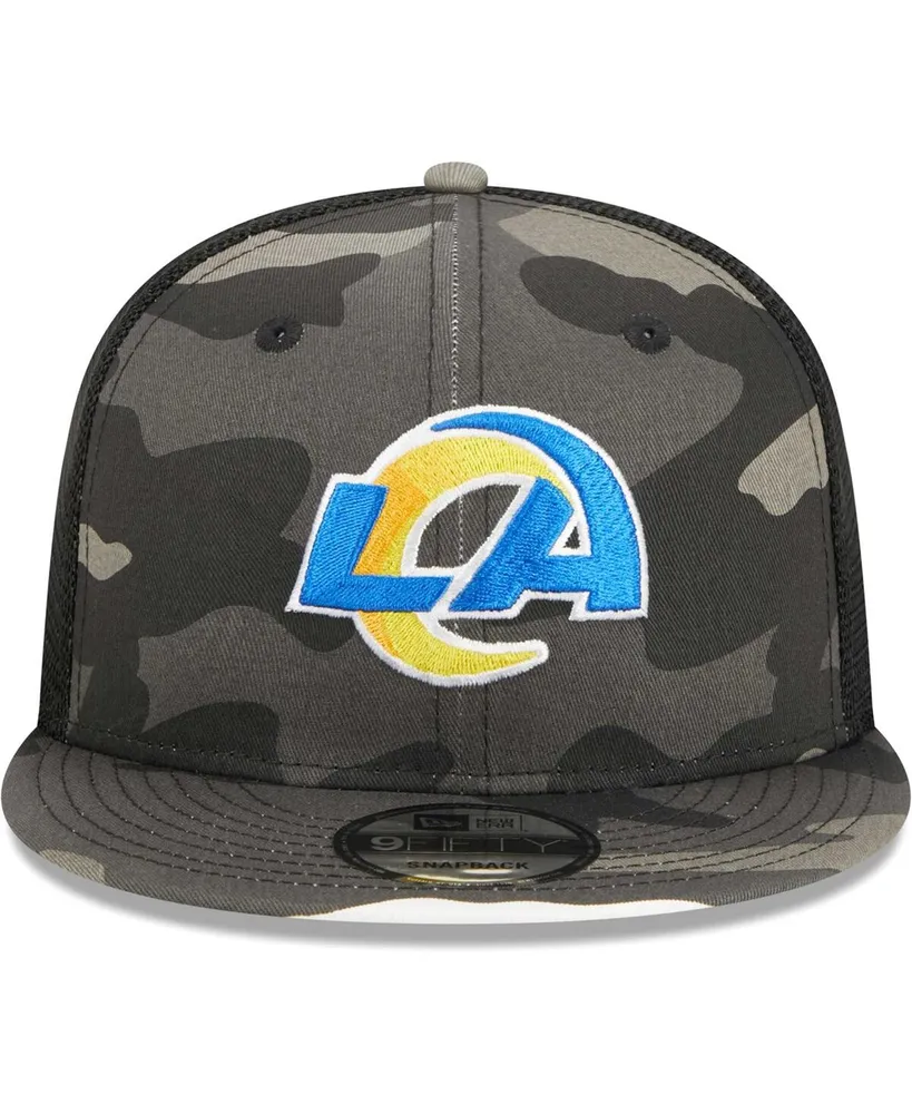 Men's New Era Urban Camo Los Angeles Rams 9FIFTY Trucker Snapback Hat