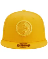 Men's New Era Gold Pittsburgh Steelers Color Pack 59FIFTY Fitted Hat