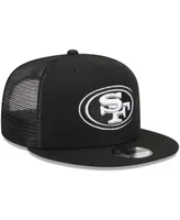 Men's New Era Black San Francisco 49ers Main Trucker 9FIFTY Snapback Hat