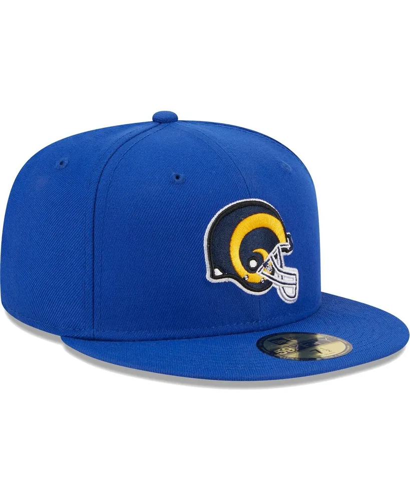 Men's New Era Royal Los Angeles Rams Throwback Main 59FIFTY Fitted Hat