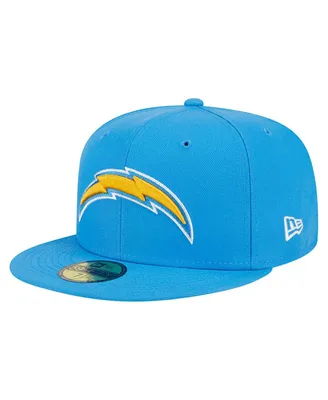 Men's New Era Powder Blue Los Angeles Chargers Main 59FIFTY Fitted Hat
