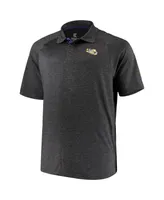 Men's Colosseum Black Lsu Tigers Big and Tall Down Swing Polo Shirt