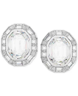 Swarovski Mesmera Silver-Tone Crystal Clip Earrings