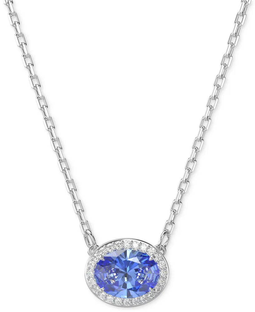 Swarovski Constella Silver-Tone Crystal Necklace, 17-3/4"