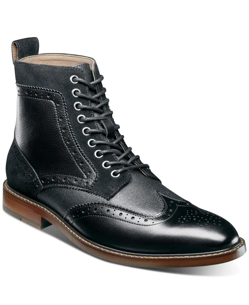 Stacy Adams Men's Finnegan Wingtip Lace-Up Boot