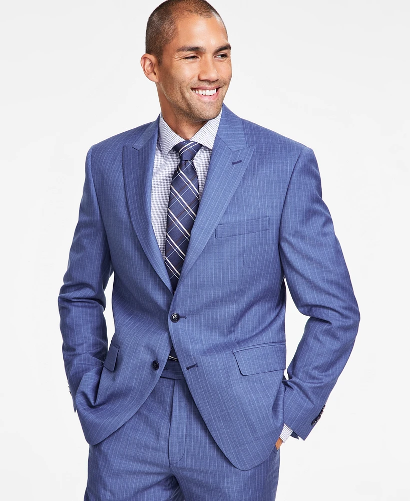 Michael Kors Men's Classic-Fit Pinstripe Wool Stretch Suit Jacket