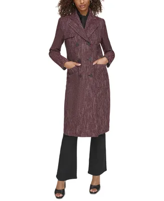 Karl Lagerfeld Paris Women's Tweed Long Topper Jacket