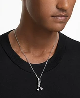 Swarovski Silver-Tone Disney Donald Duck Crystal Layered Pendant Necklace, 16-1/2" + 3" extender