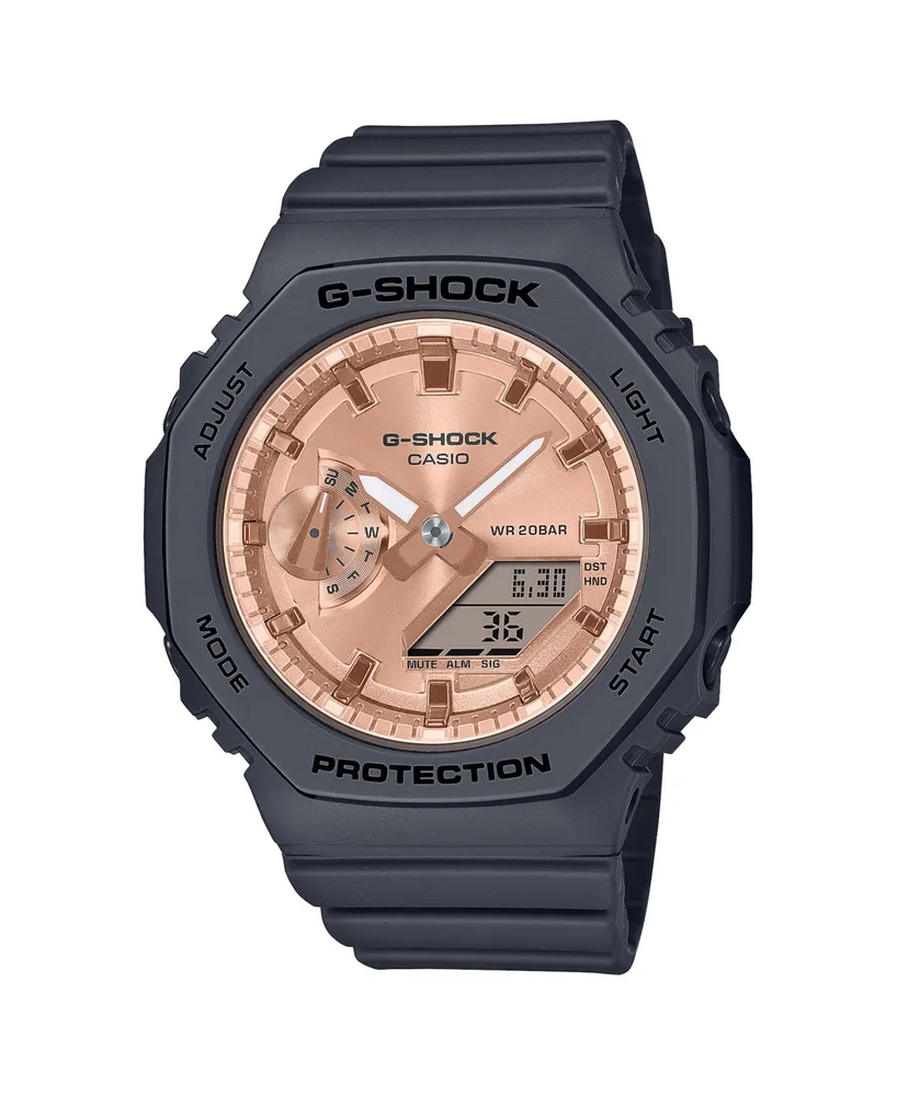 G-Shock Unisex Two-Hand Quartz Analog Digital Black Resin Watch, 42.9mm, GMAS2100MD1A