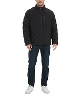 Outdoor United Men's Stretch Seamless Brick Quilted Full-Zip Puffer Jacket