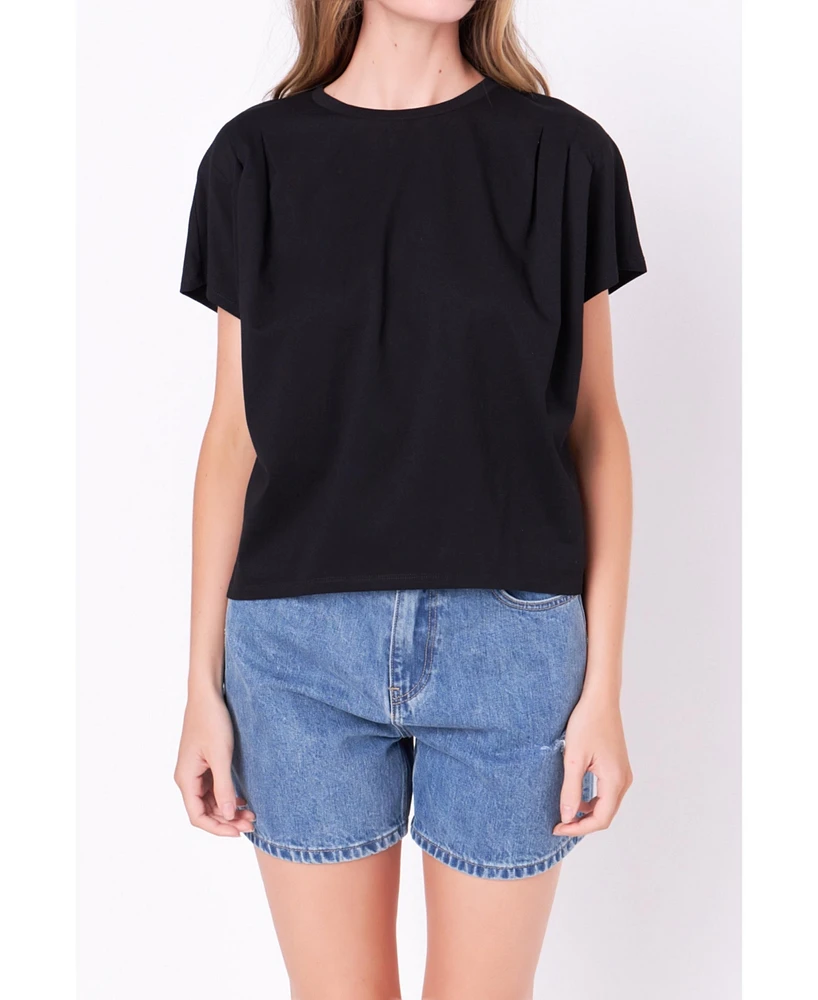 English Factory Women's Pleated T-Shirt