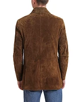 Bgsd Men Brett Three-Button Suede Leather Blazer