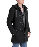 Bgsd Men Tyson Wool Blend Leather Trimmed Toggle Coat