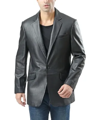 Bgsd Men John One-Button Leather Blazer