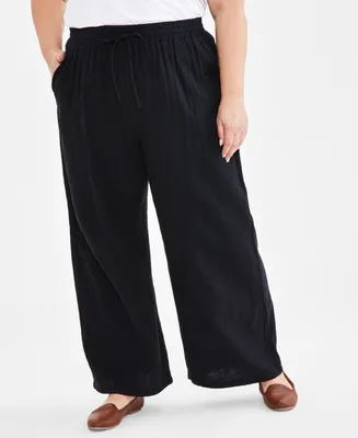 Style & Co Plus High Rise Pull-On Bootcut Leggings, Created for Macy's