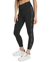 Dkny Sport Women's High-Waist Logo Tape Leggings