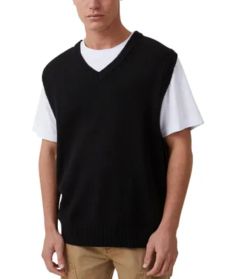 Cotton On Men's Vintage-Like Knit Vest