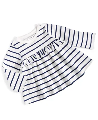 First Impressions Toddler Girls Trend Striped Ruffled Shirt, Created for Macy's