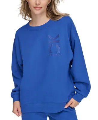 Calvin Klein Performance Women's Oversized Logo Crewneck Sweatshirt