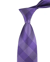 Calvin Klein Men's Aiden Blue Grid Tie