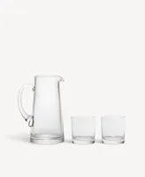 Kosta Boda Limelight Crystal 3 Piece Gift Set with Pitcher and 2 Dof Glasses